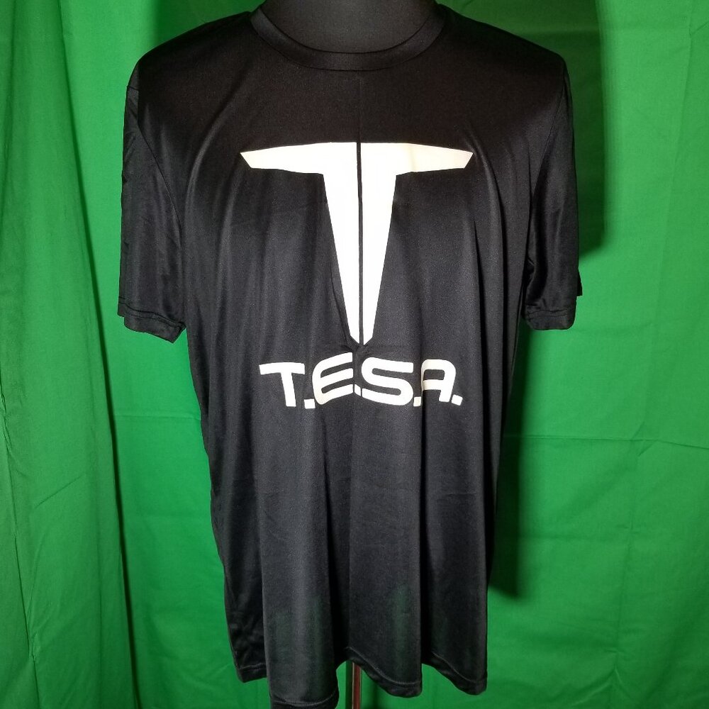 Adidas X T.E.S.A. Black Mens XL Short Sleeve Shirt Athletic Soccer Training Gym